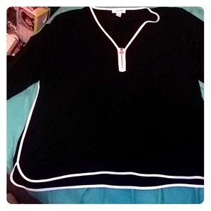 Calvin Klein 1/4 length slvWomens XL Blouse